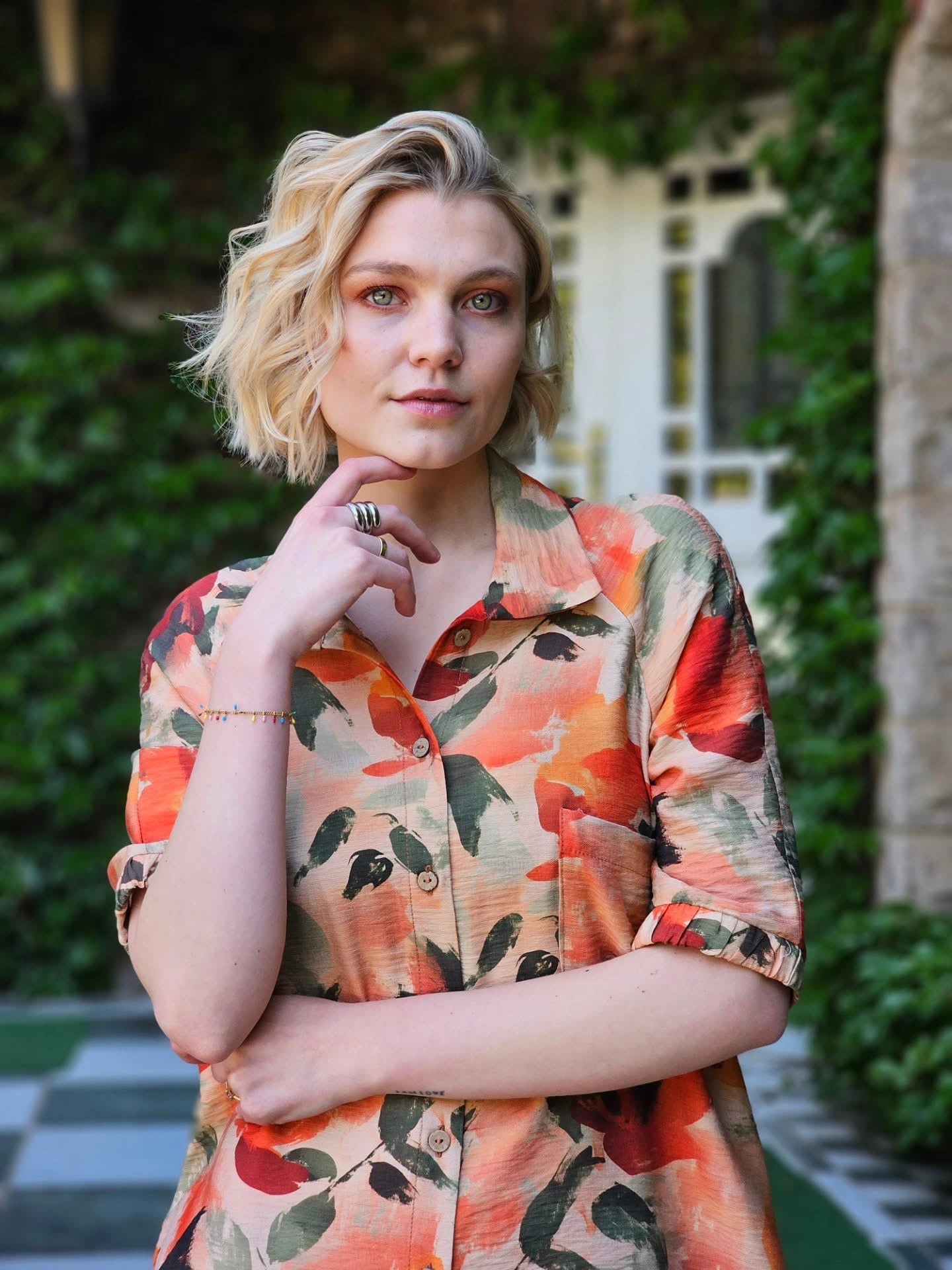 Savannah Peach Floral Dress