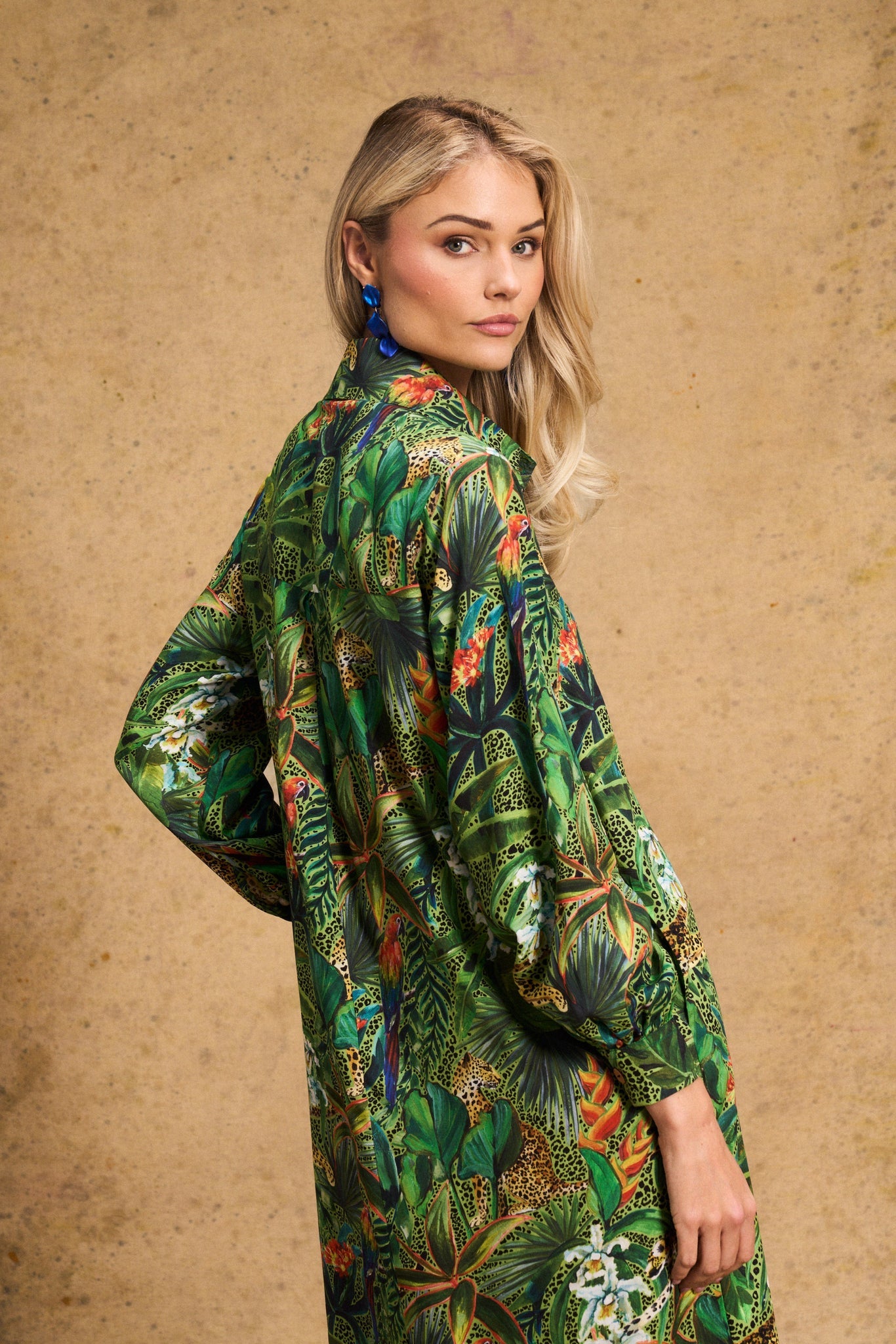 Hailey Shirt Dress - Amazon Cheetah