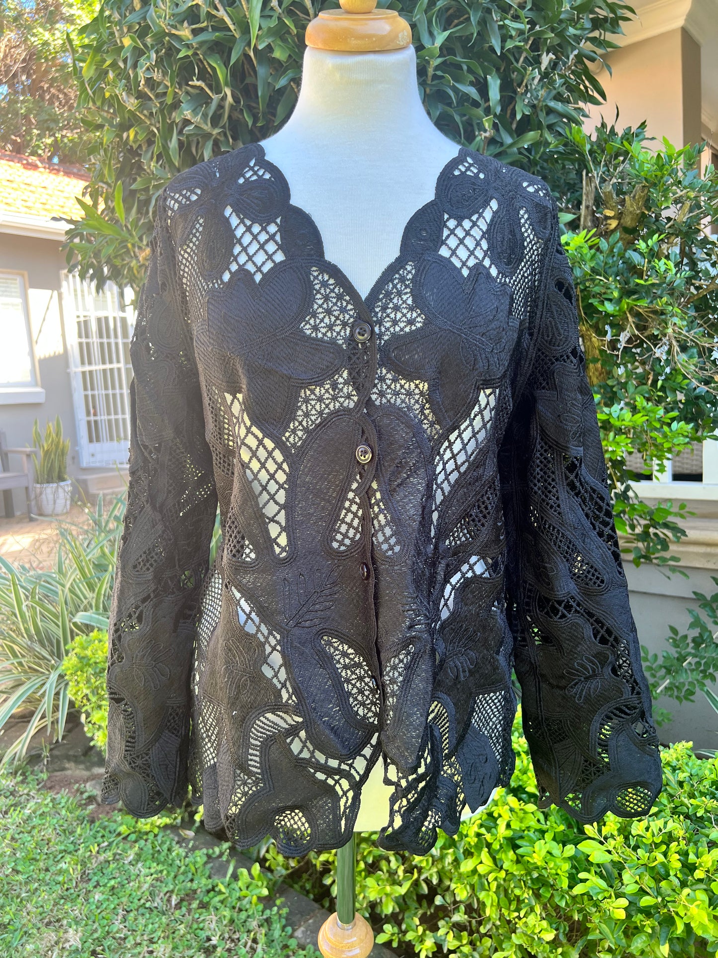 Angelique Chocolate Cardigan and Black