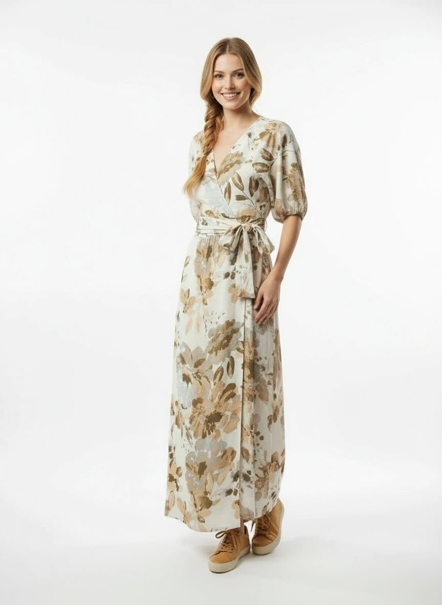 Nicole Wrap Dress - Desert Floral