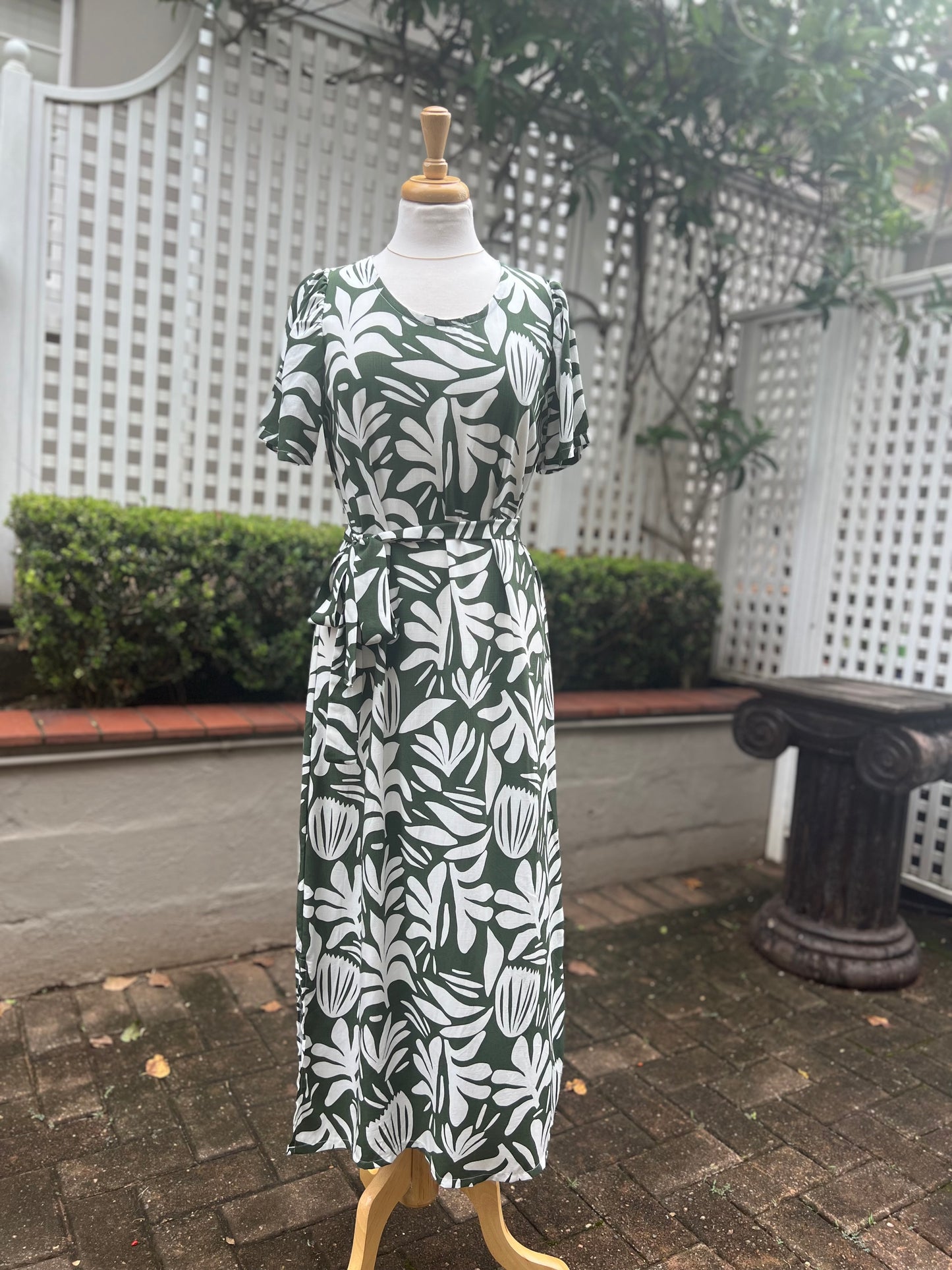 Leah Olive Maxi Dress