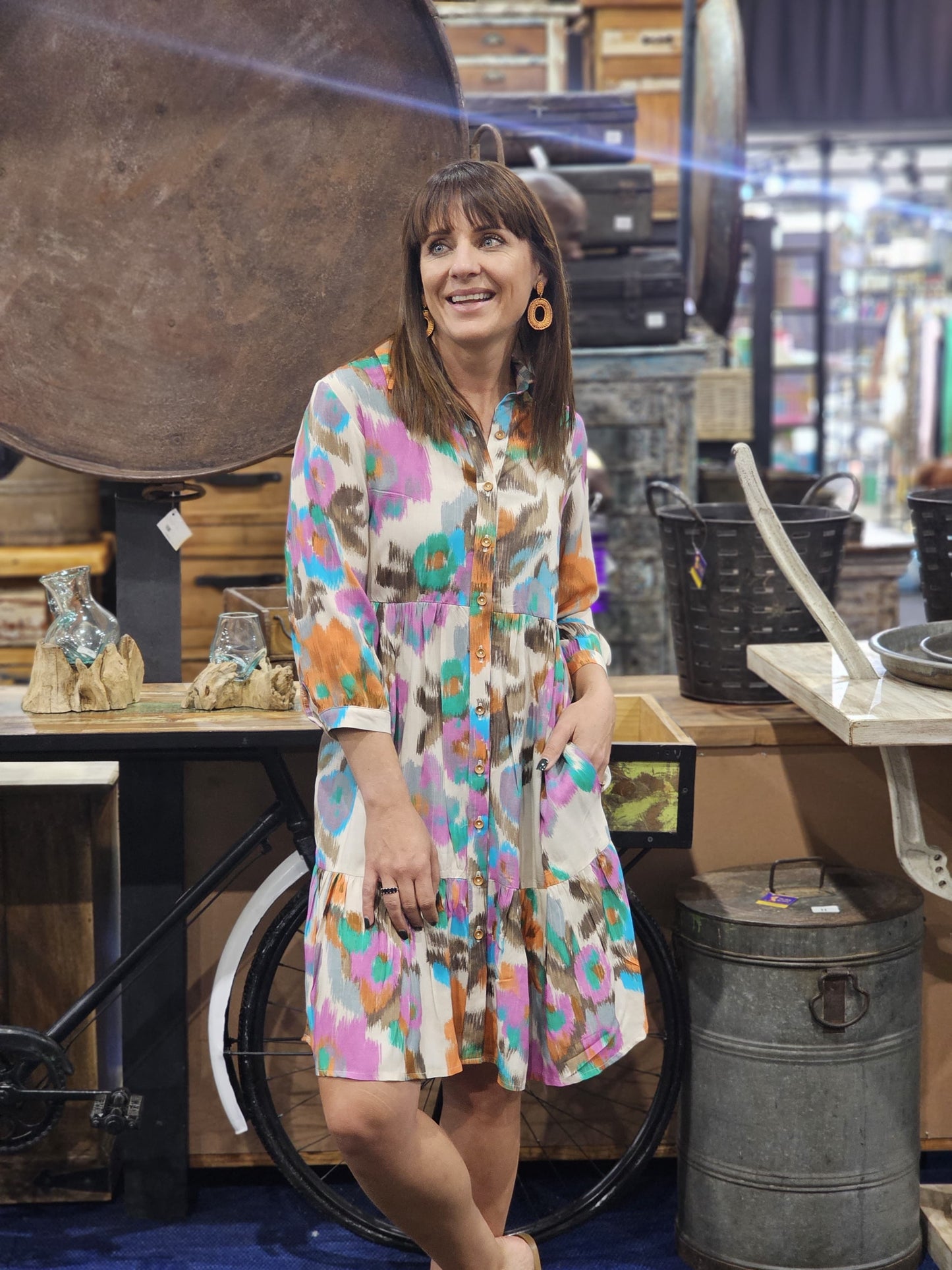 Linda Warp Floral Dress