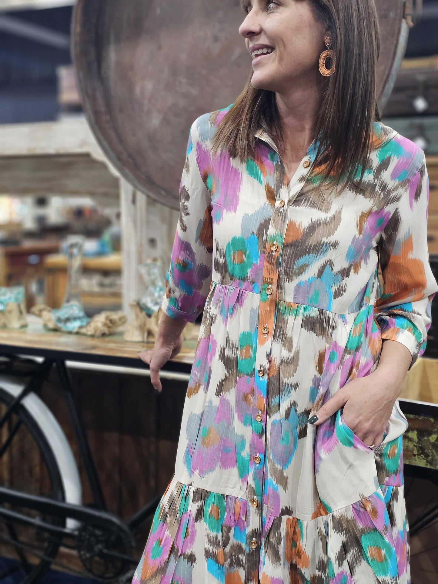 Linda Warp Floral Dress