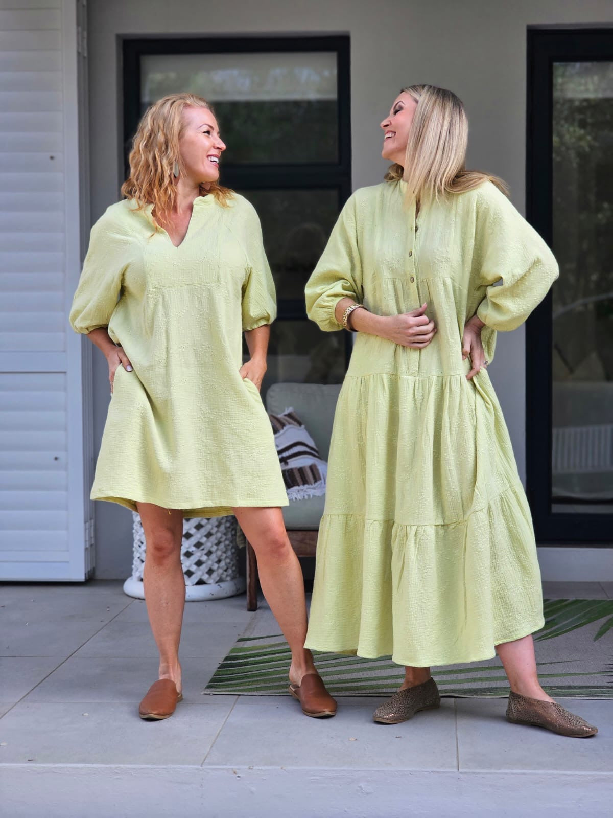 Sally Maxi Lime Dress