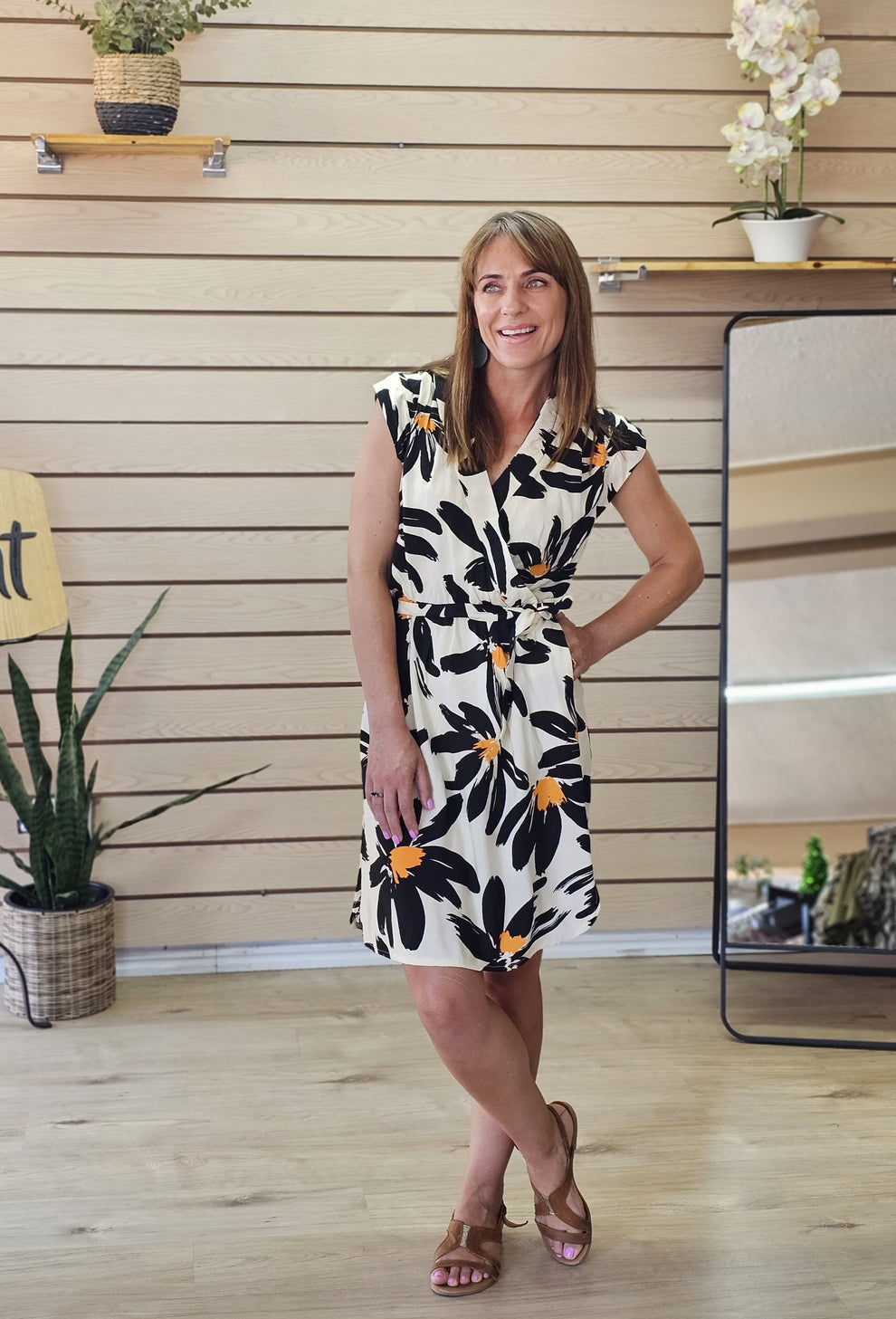 Minka White Daisy Dress