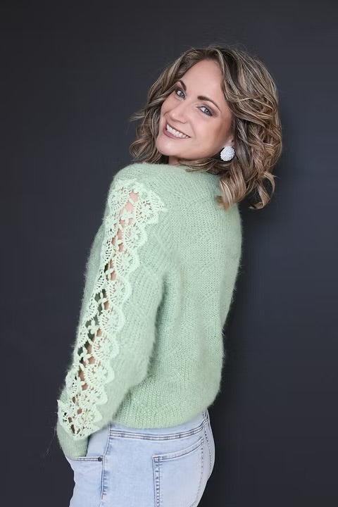 Lime Lace Knit