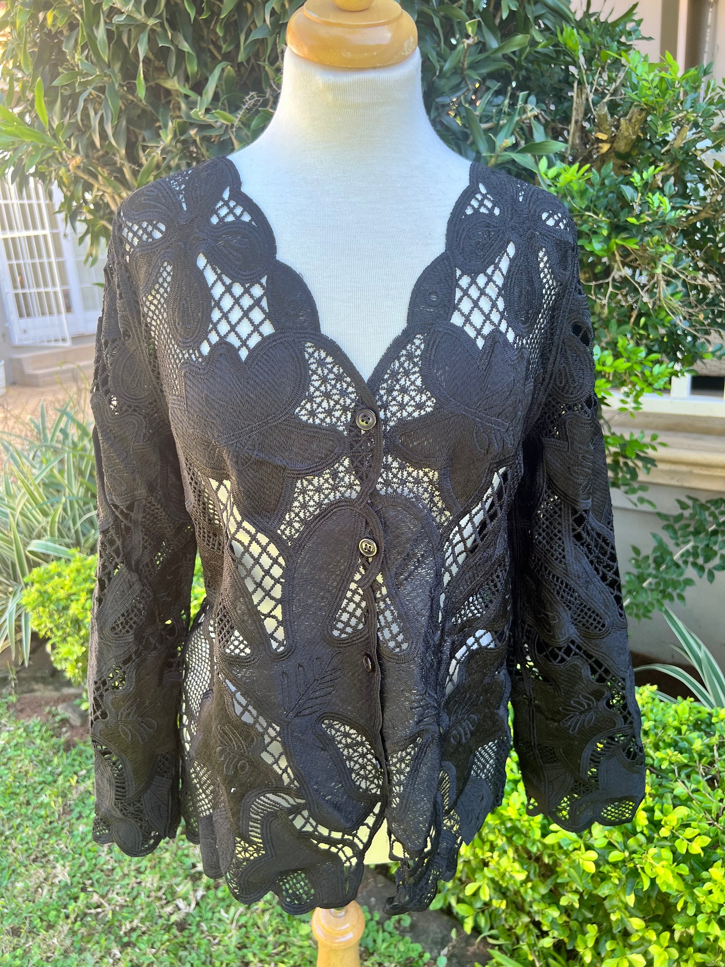 Angelique Chocolate Cardigan and Black