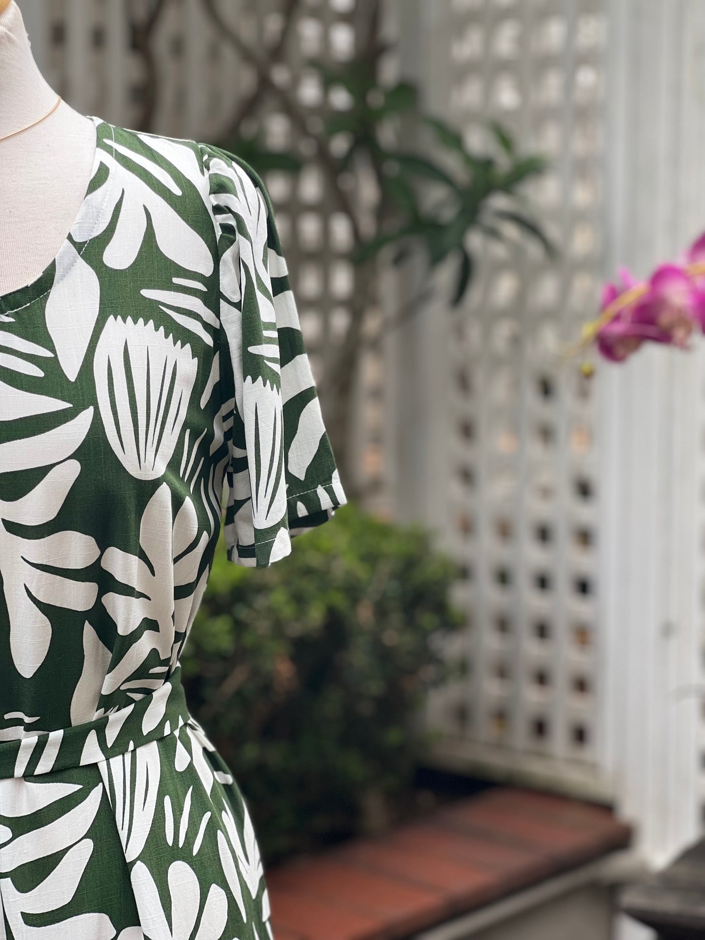 Leah Olive Maxi Dress