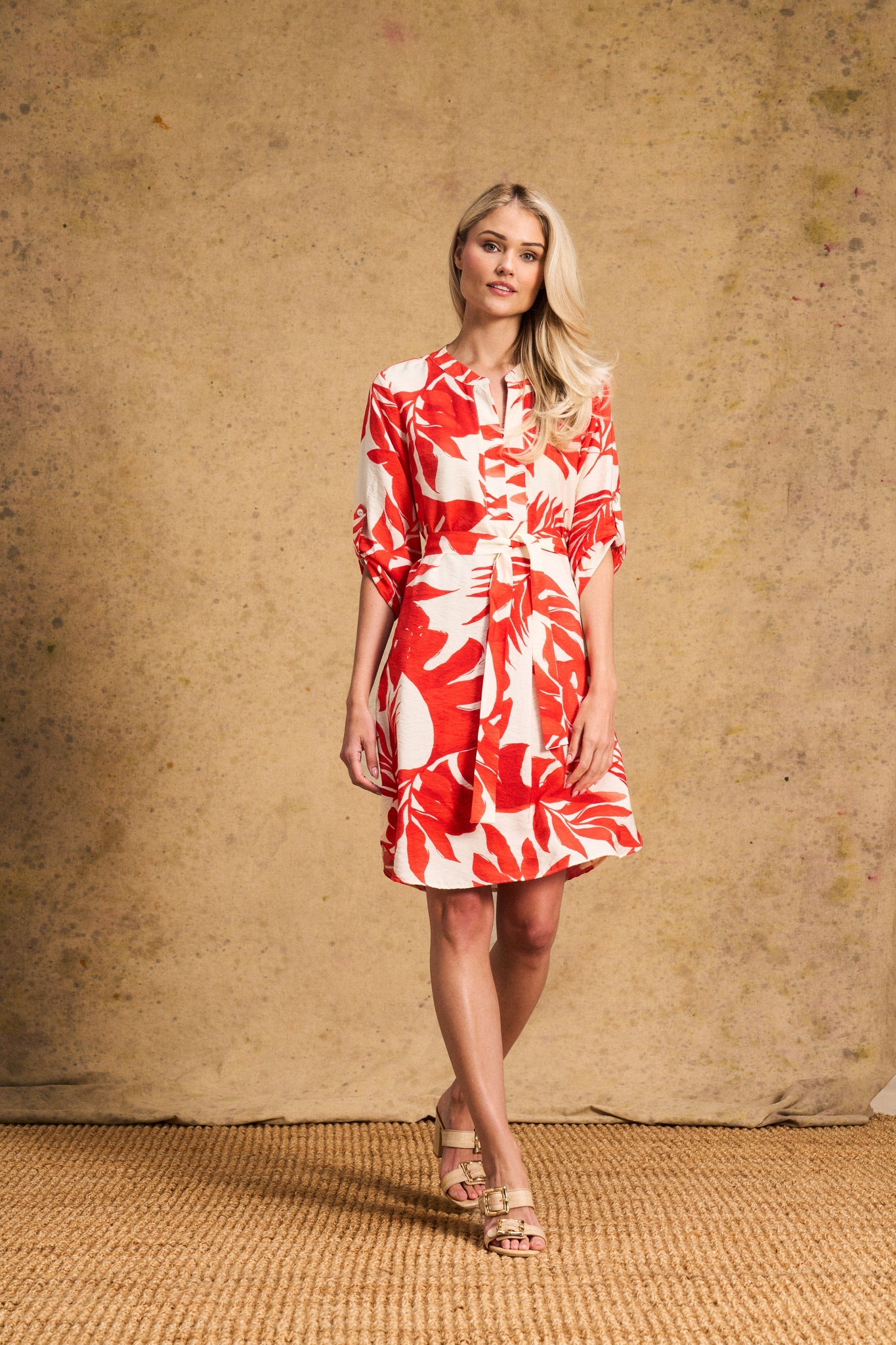 West Belted Tunic Orange