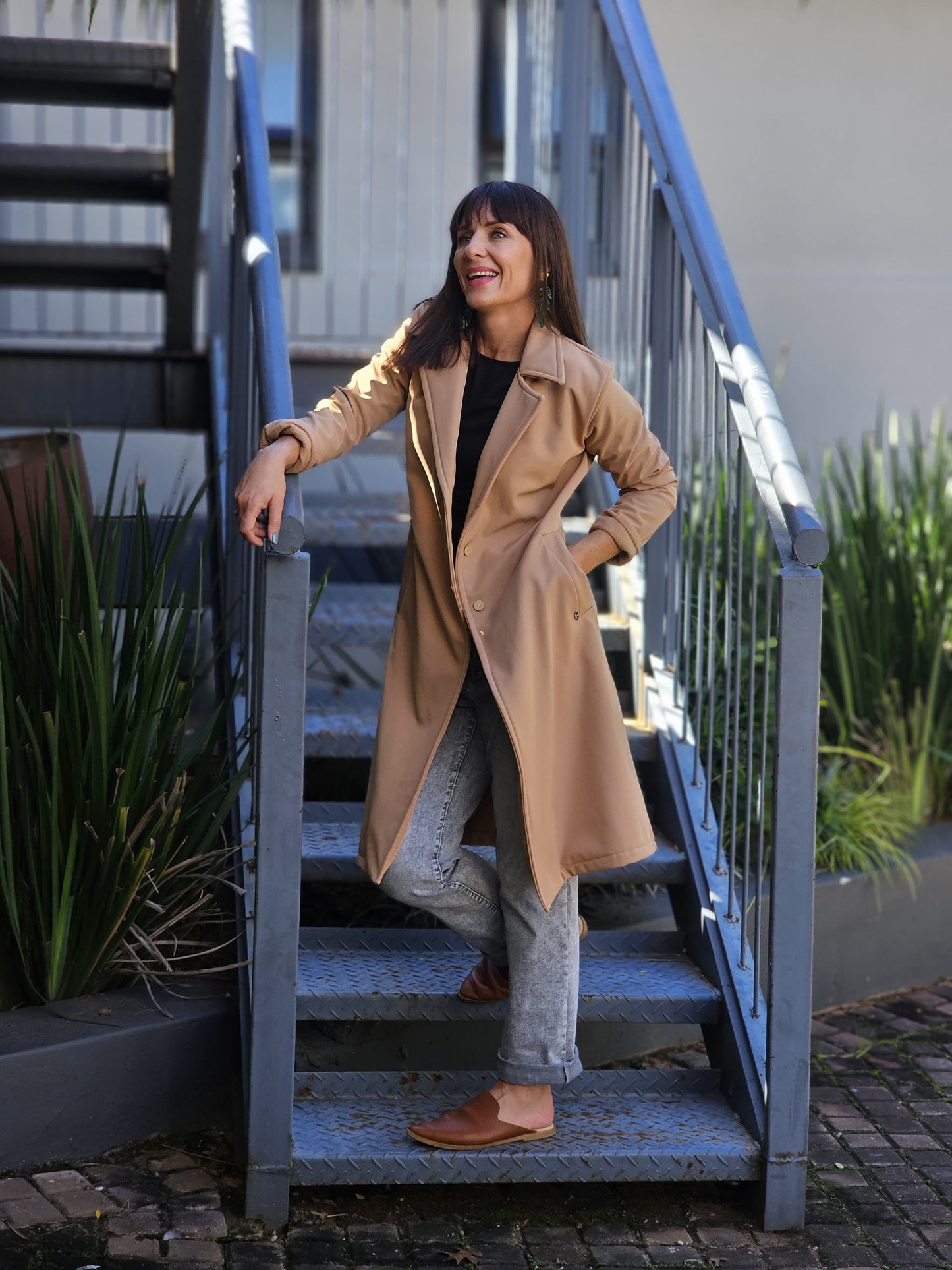 Jane Coat Soft Shell - Camel