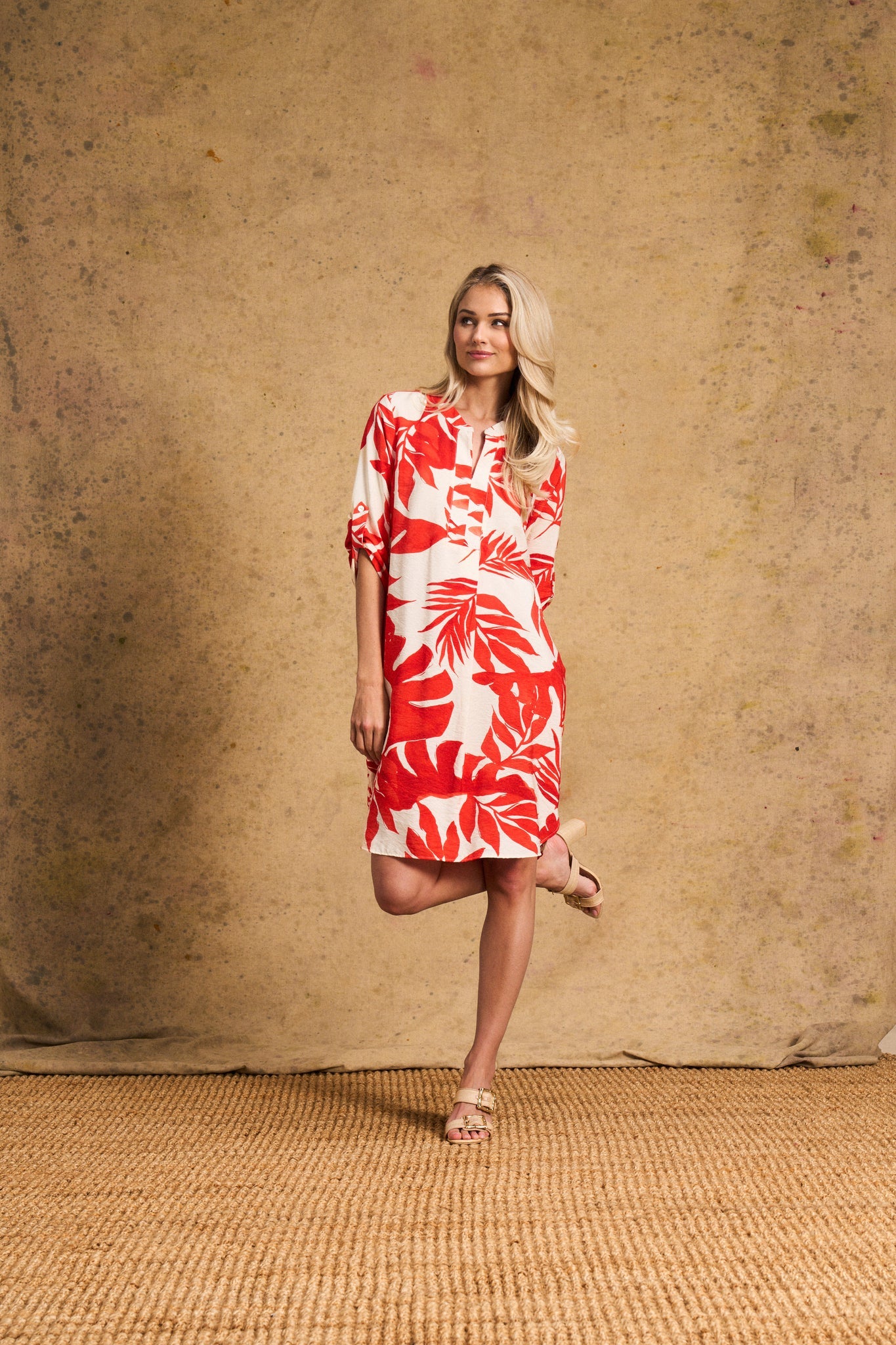 West Belted Tunic Orange