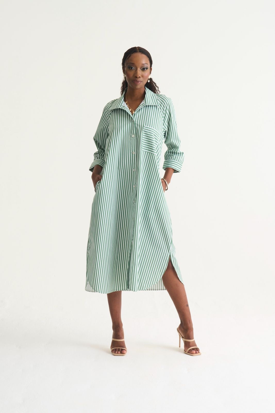 Poplin Shirt Dress
