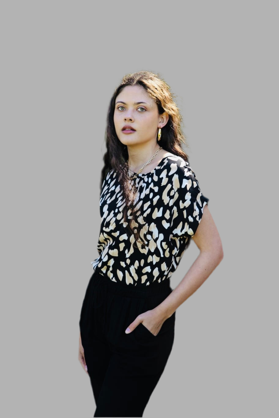 Animal Print Box Top