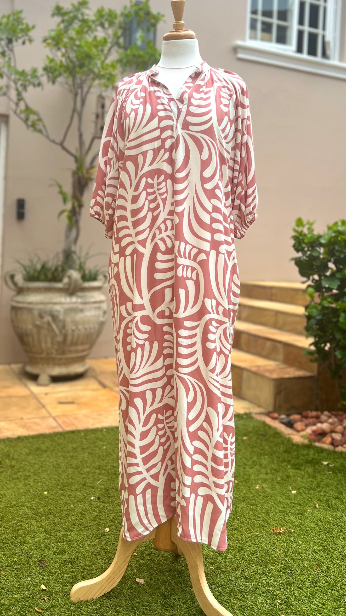 Pink Floral Easy Wear Tunic