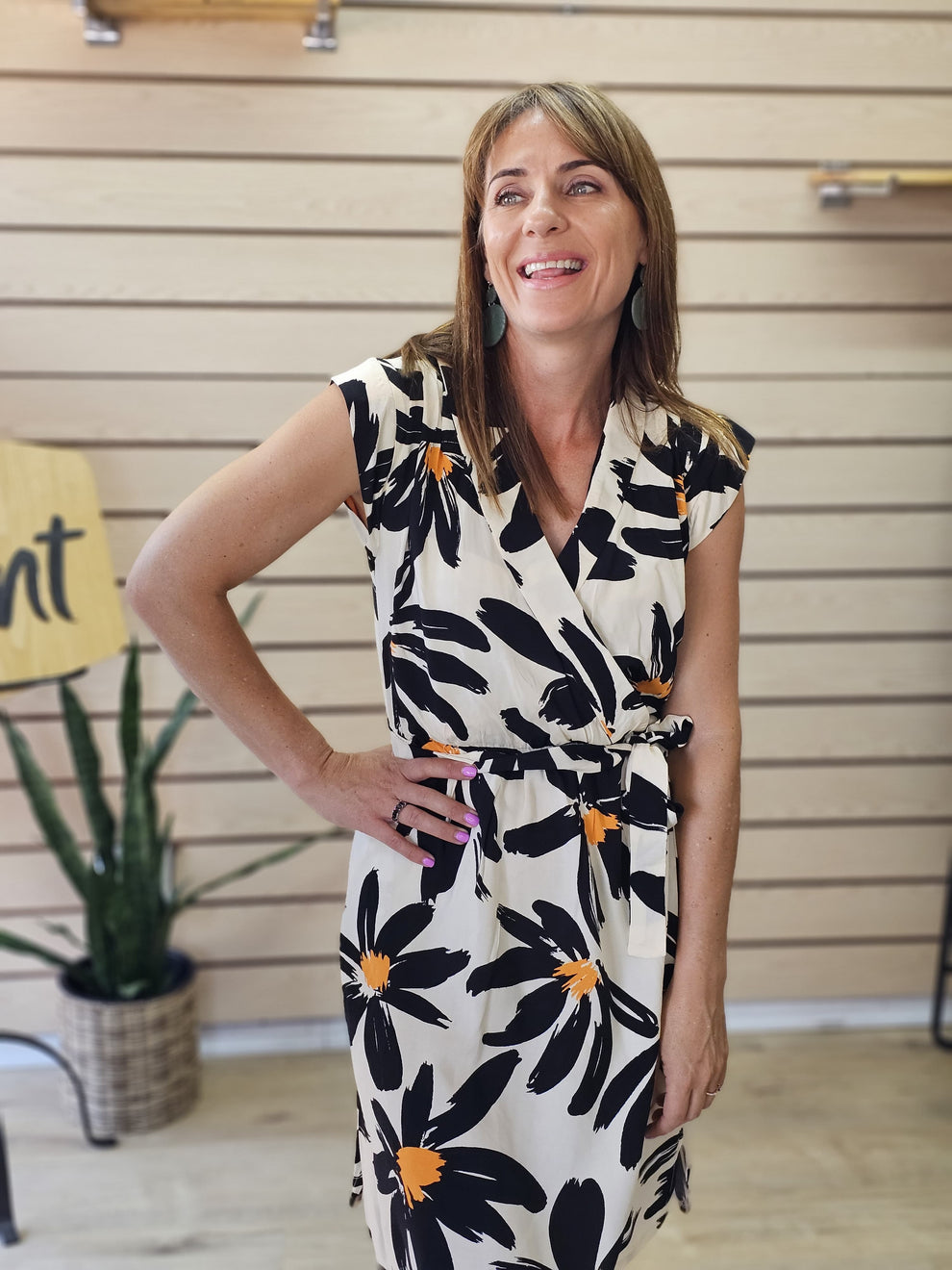 Minka White Daisy Dress