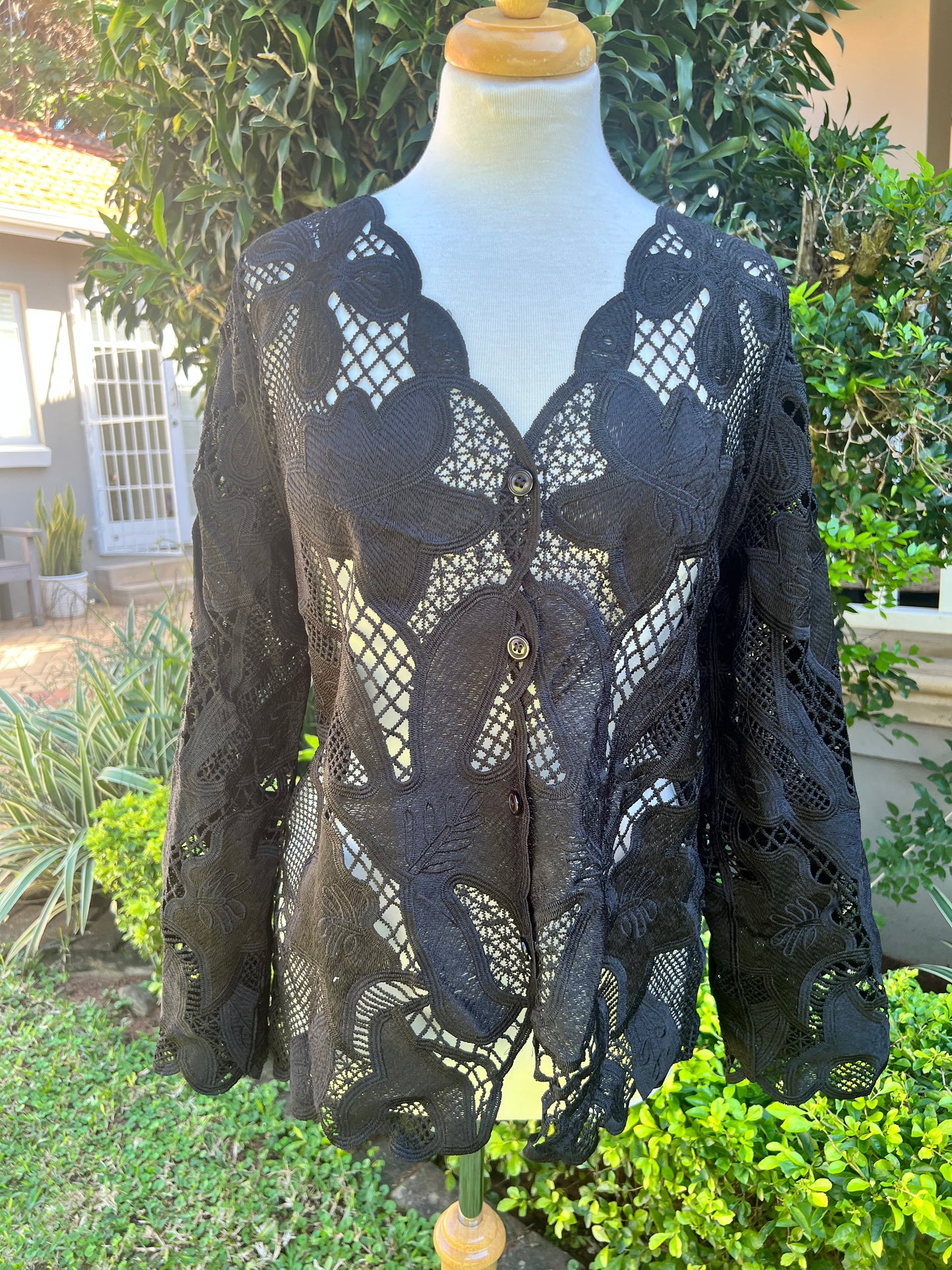 Angelique Chocolate Cardigan and Black