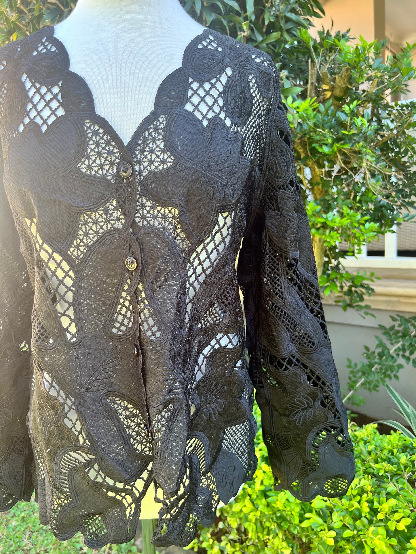 Angelique Chocolate Cardigan and Black