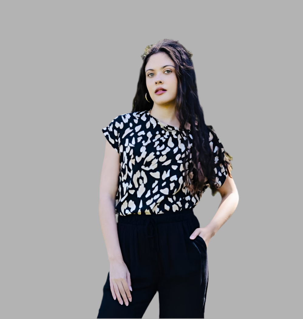 Animal Print Box Top
