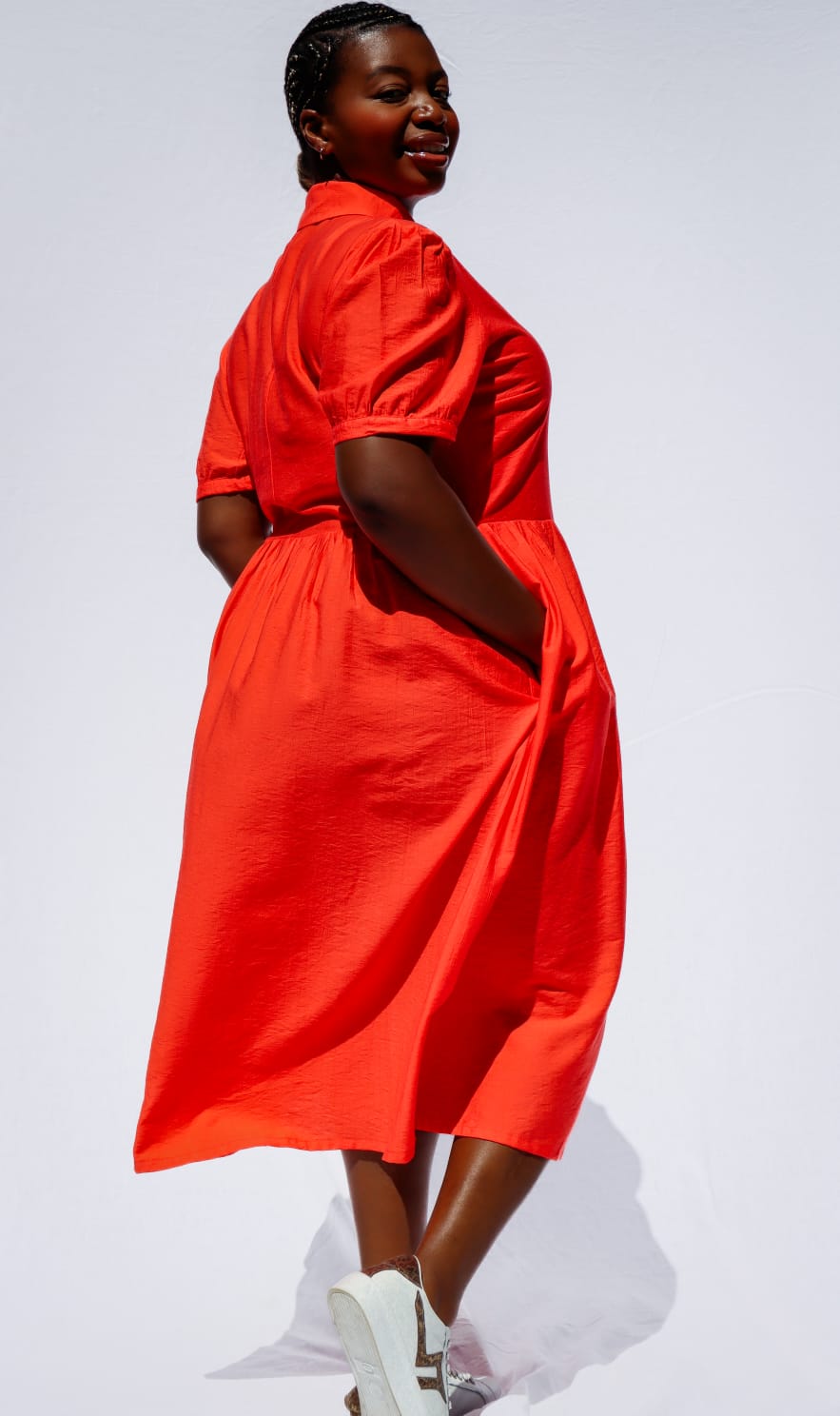 Alex Classic Tangerine Dress