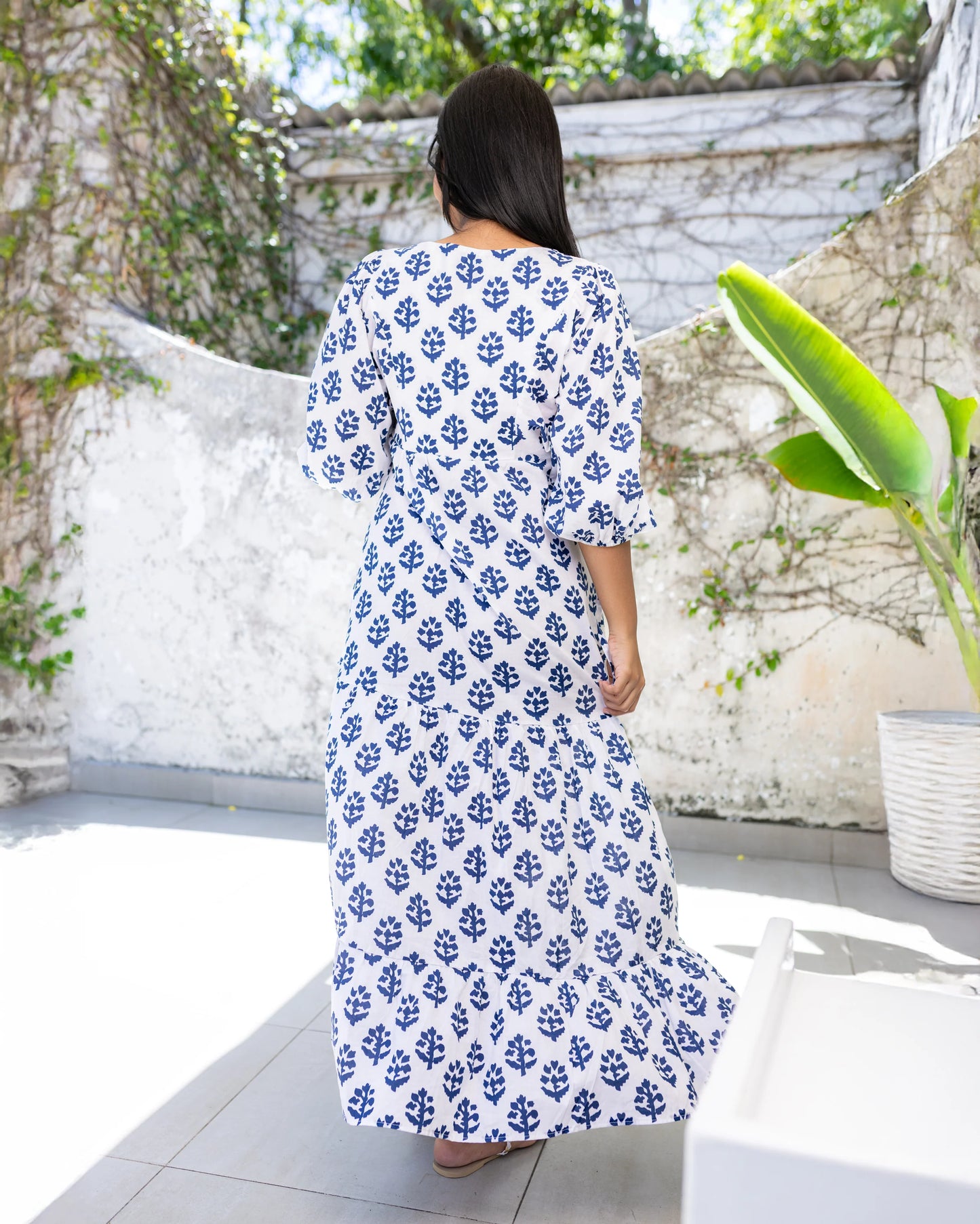 April Maxi Blue Dress