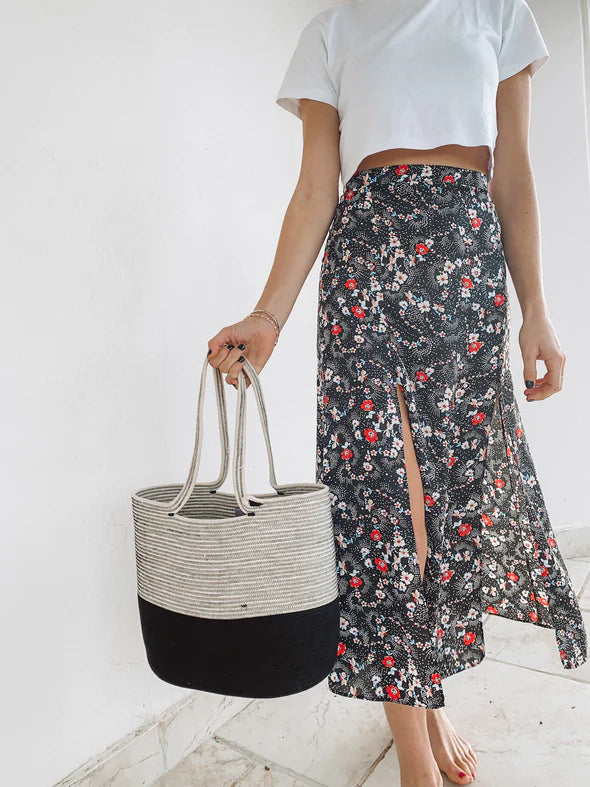 Classic Black Shopper Bag