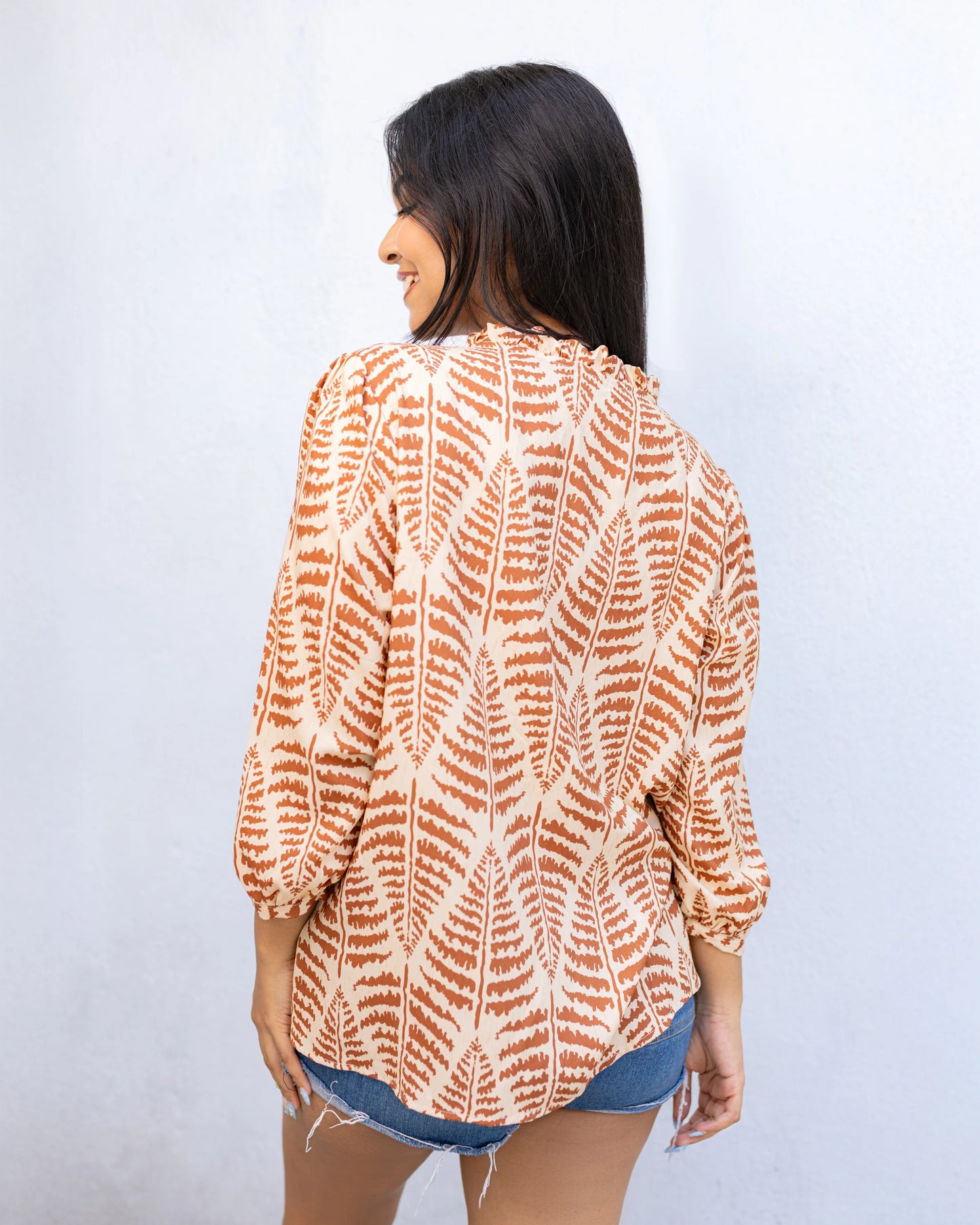 Shonali Cotton Top - Brown