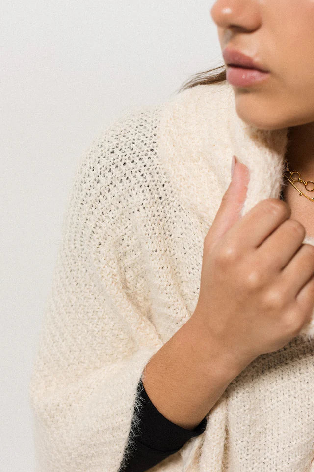 Lana Layer Poncho - Cream