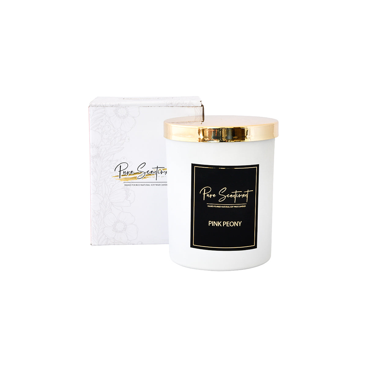 Pink Peony Candle