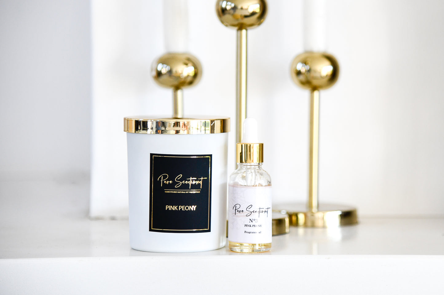 Pink Peony Candle