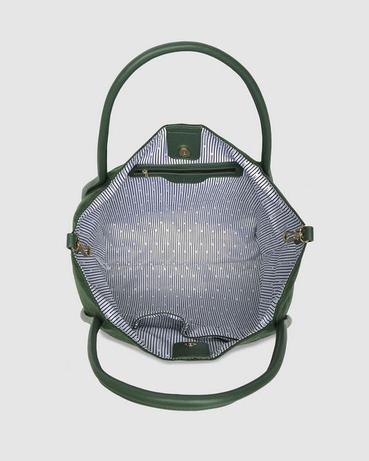 Sutton Suedette in Forest Green