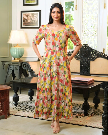 Radiant Floral Dress