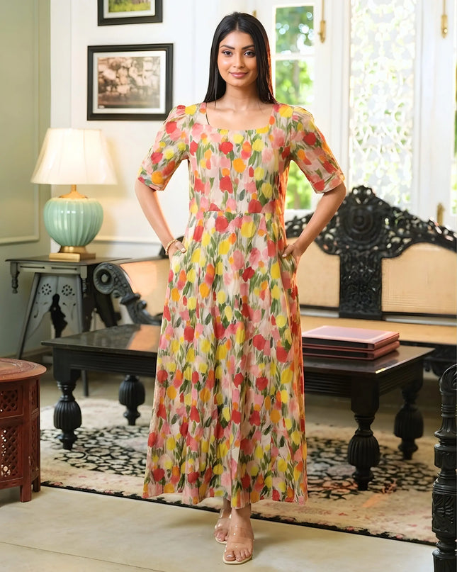 Radiant Floral Dress