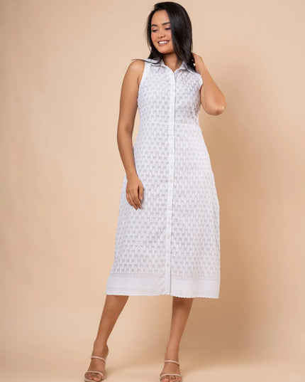 Zuzu Classic White  Dress