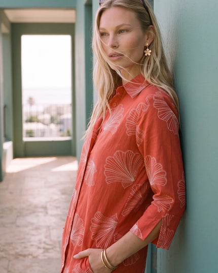 Sara Coral Tides Dress