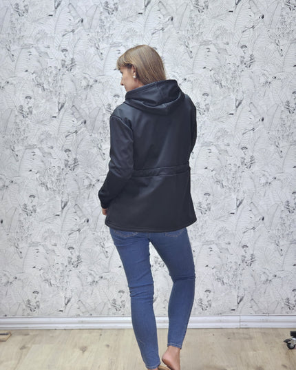 Anika Mini Hoodie - Soft Shell Black