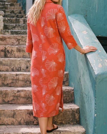 Sara Coral Tides Dress