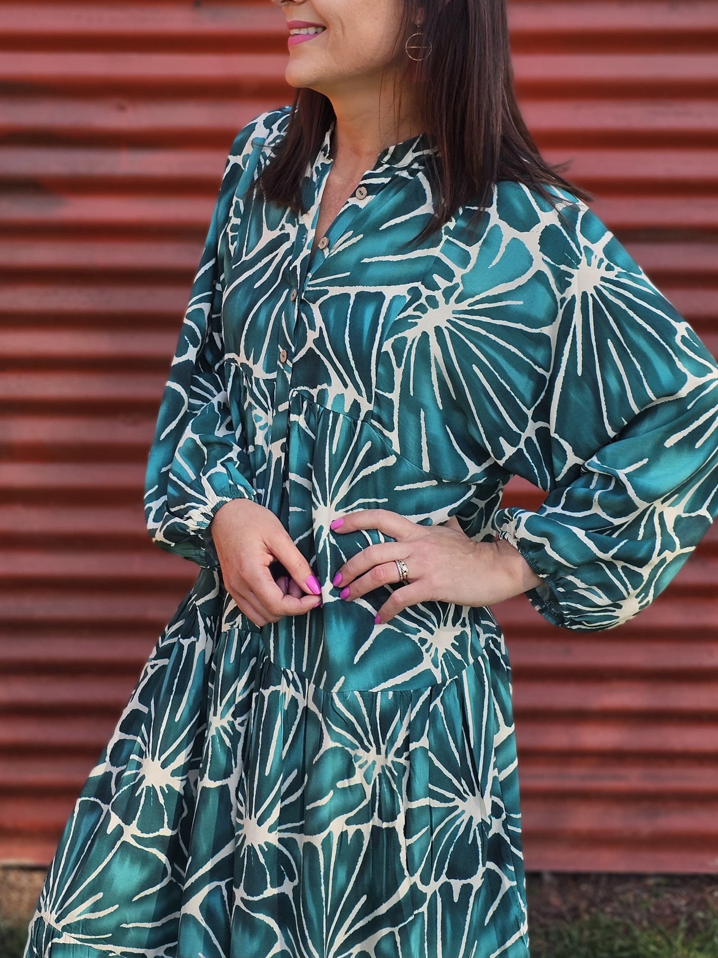Sally Maxi Jade Dress