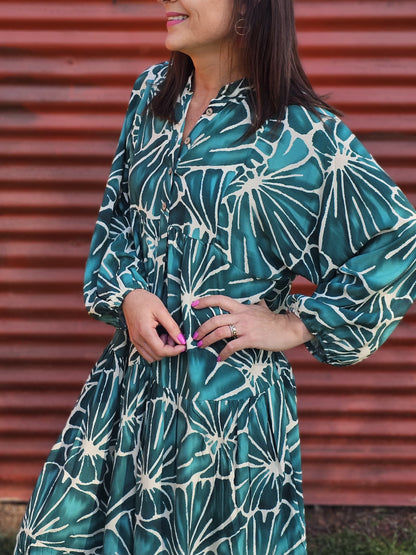 Sally Maxi Jade Dress