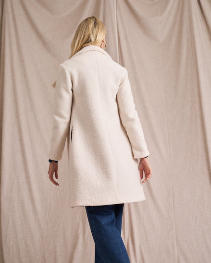 Boiled Wool Coat - Ivory