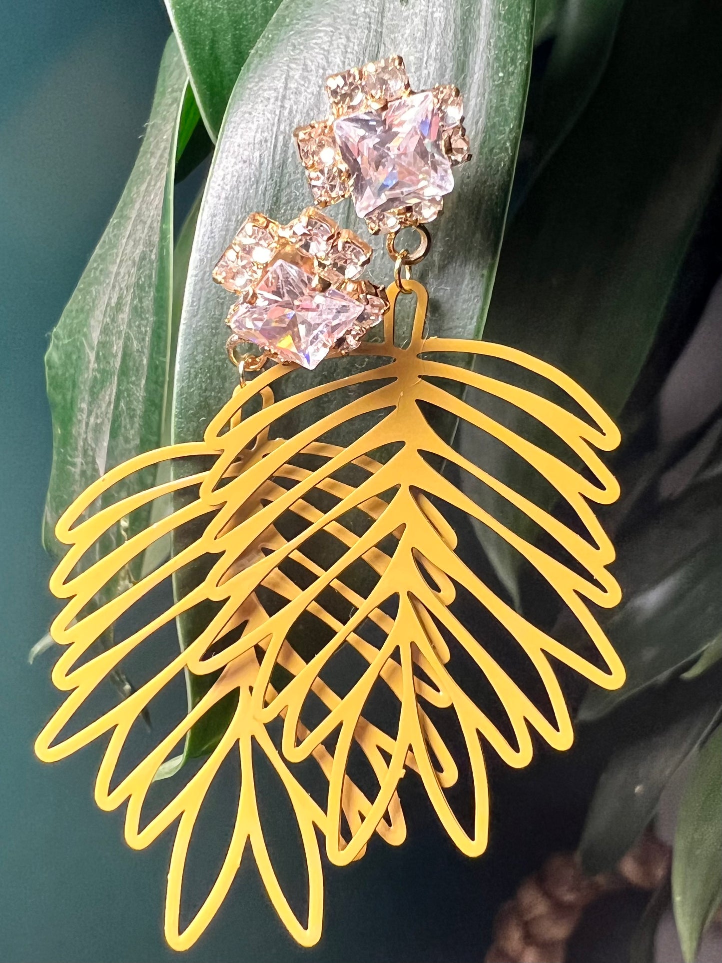 Bronze Leaf Earrings