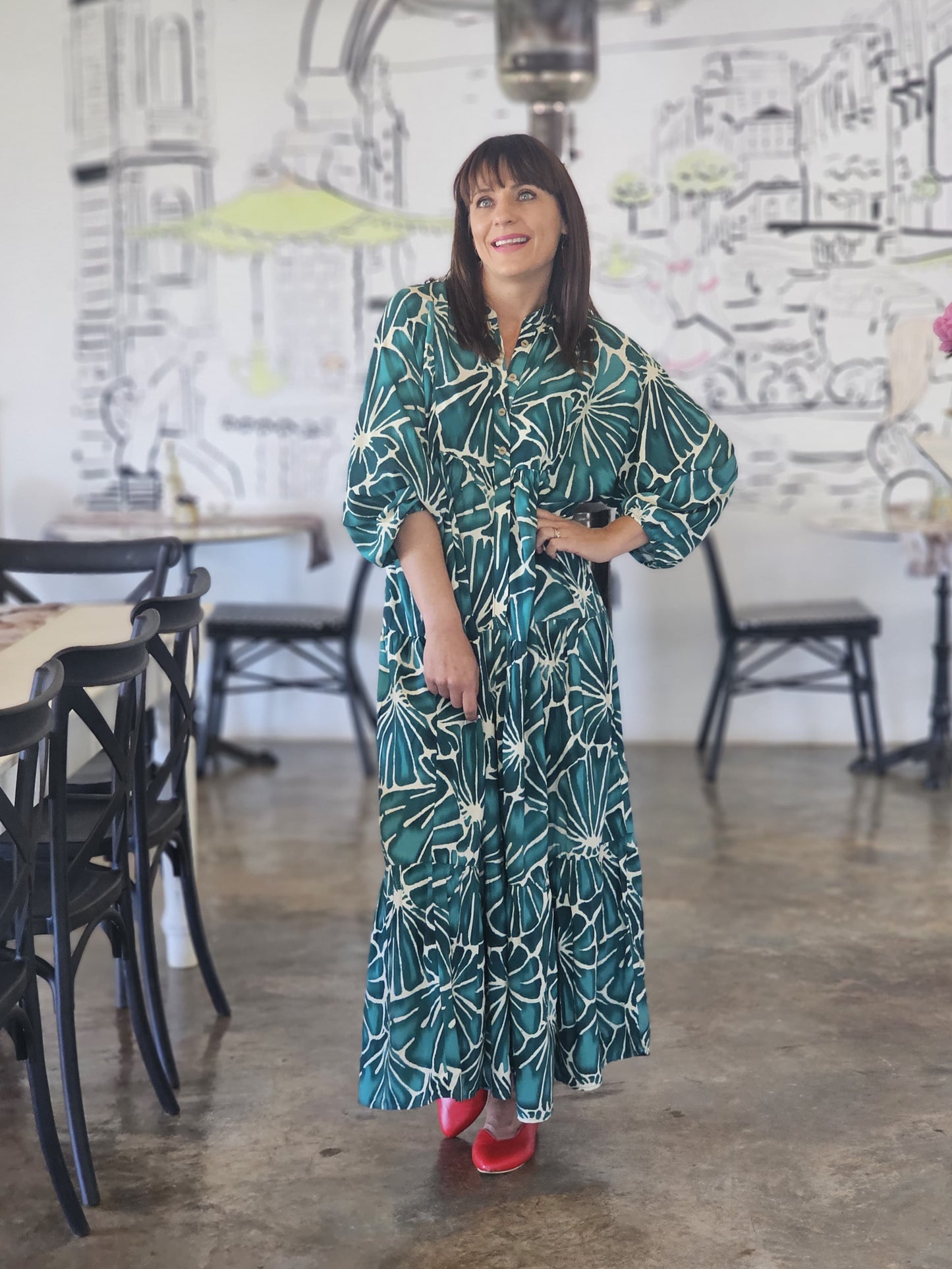 Sally Maxi Jade Dress