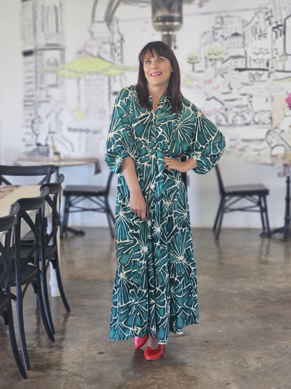 Sally Maxi Jade Dress