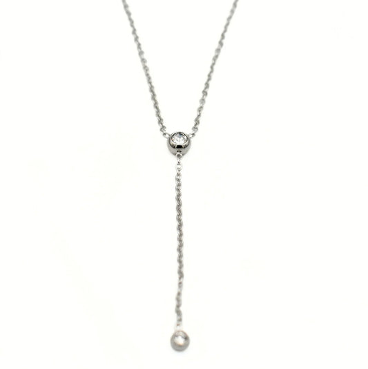 Diamante Droplet Necklace