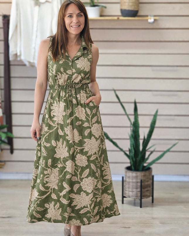 Florance Maxi Moss Dress