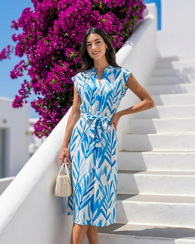 Kyla Vintage Blue Dress