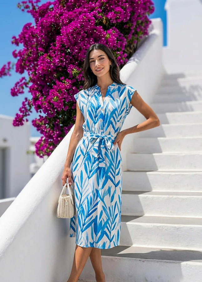 Kyla Vintage Blue Dress