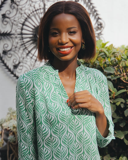 Spritz Dress - Leafy Green