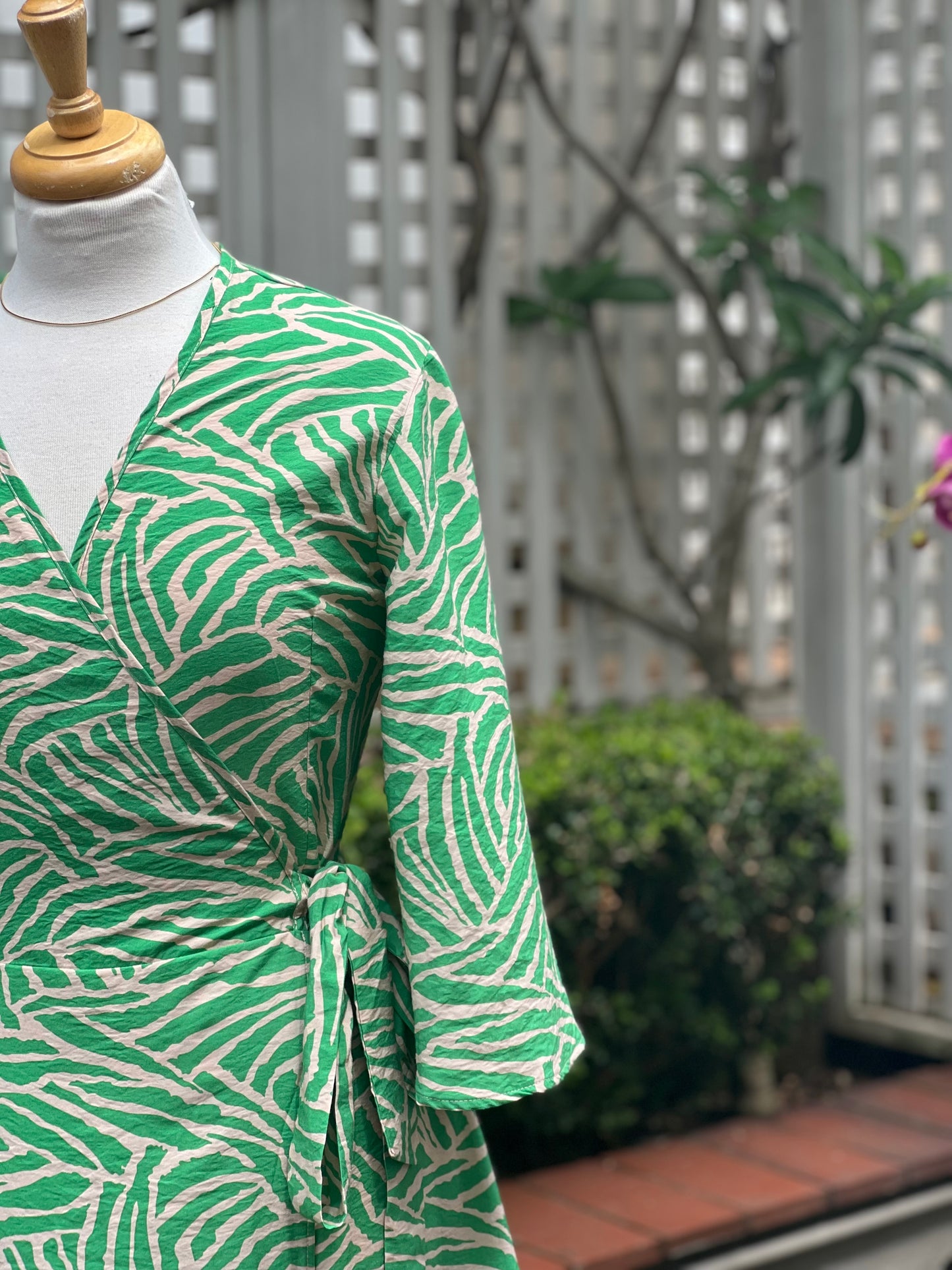 Zebra Wrap Dress