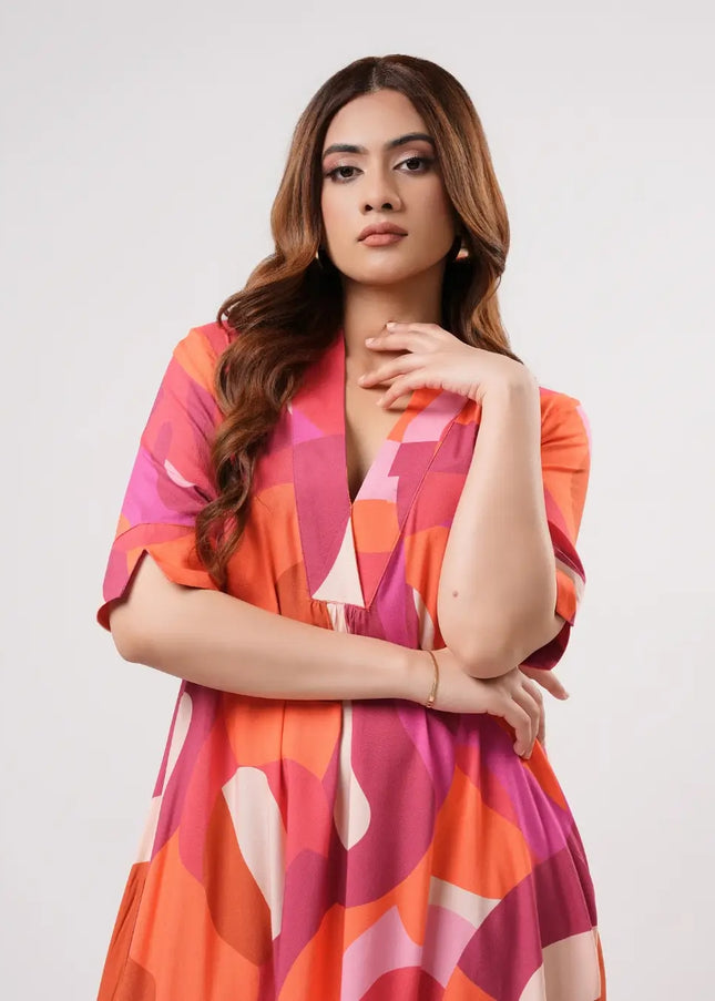 Tangerine Swirl Dress