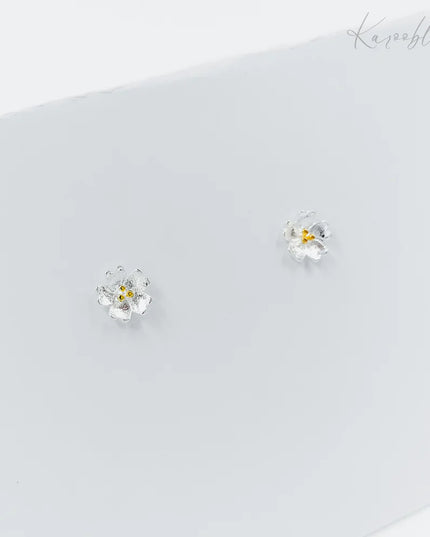 Sterling Silver Flower Studs